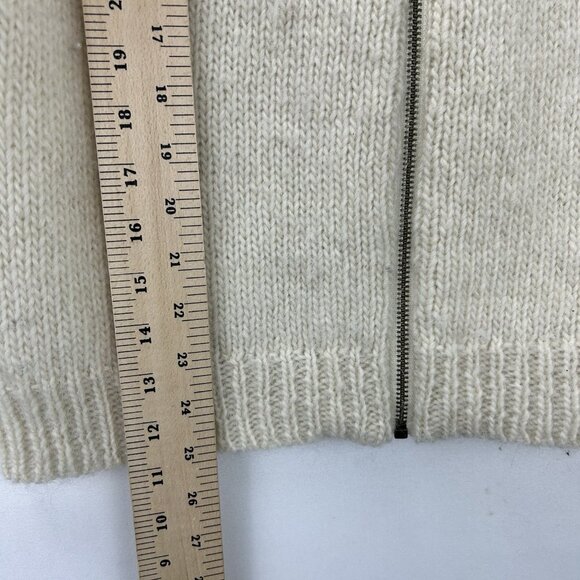 Icewear Iceland XS zip up Cardigan Sweater Icelandic Wool White Comfort Warm - Picture 6 of 16